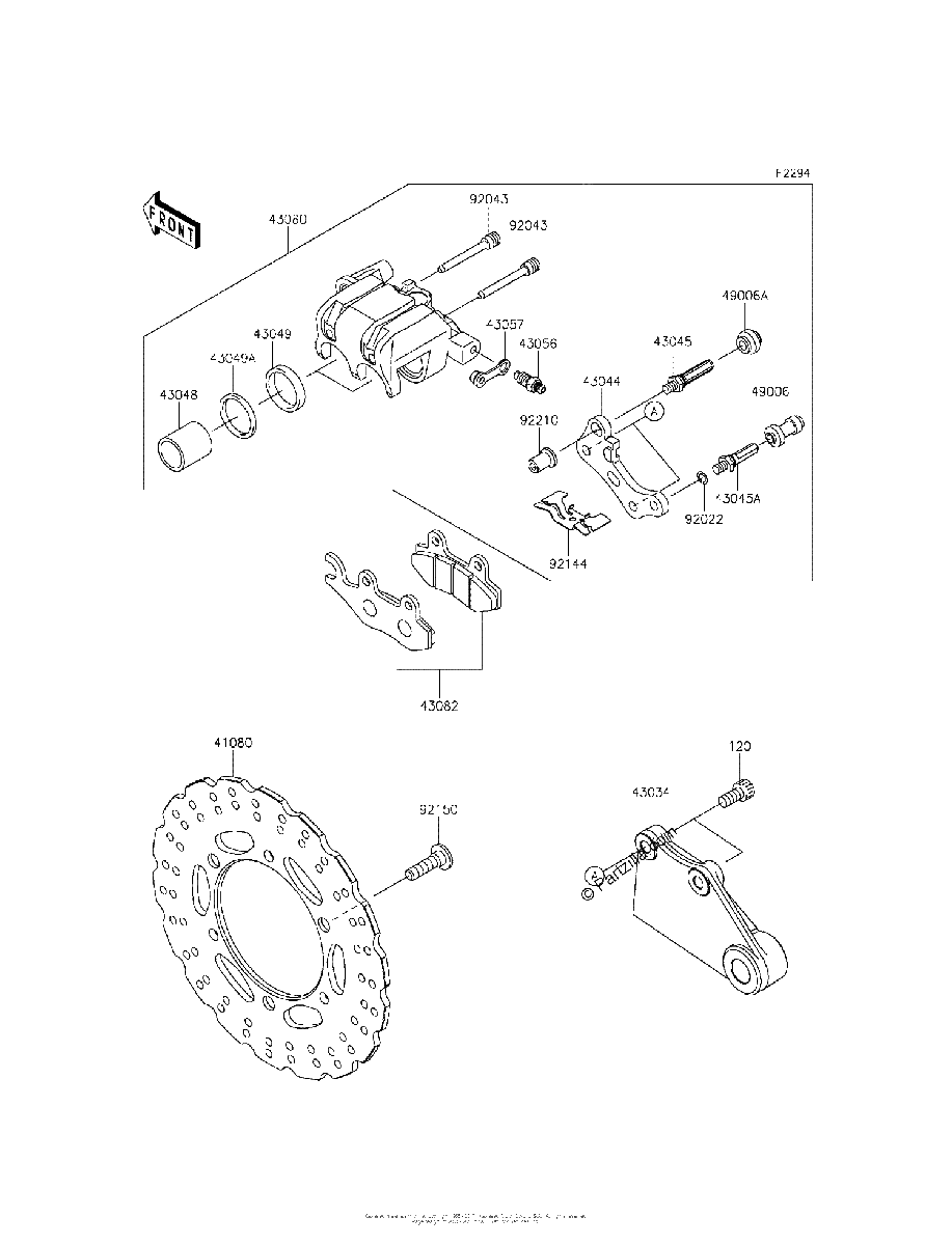 Diagrama de REAR BRAKE