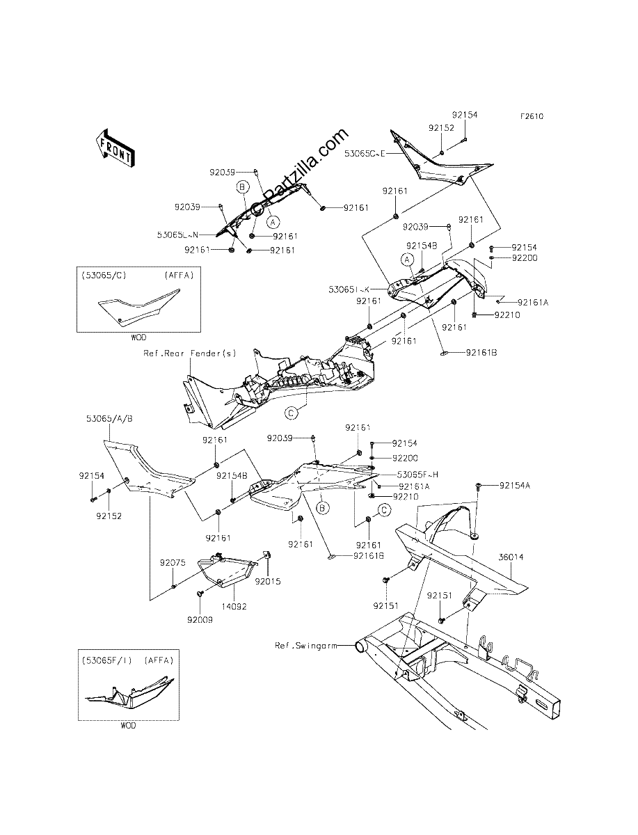 Diagrama de SIDE COVERS CHAIN COVER