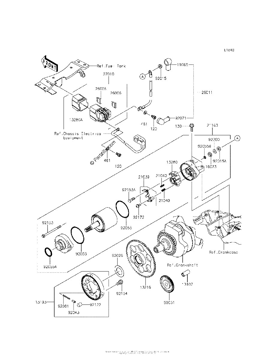 Diagrama de STARTER MOTOR