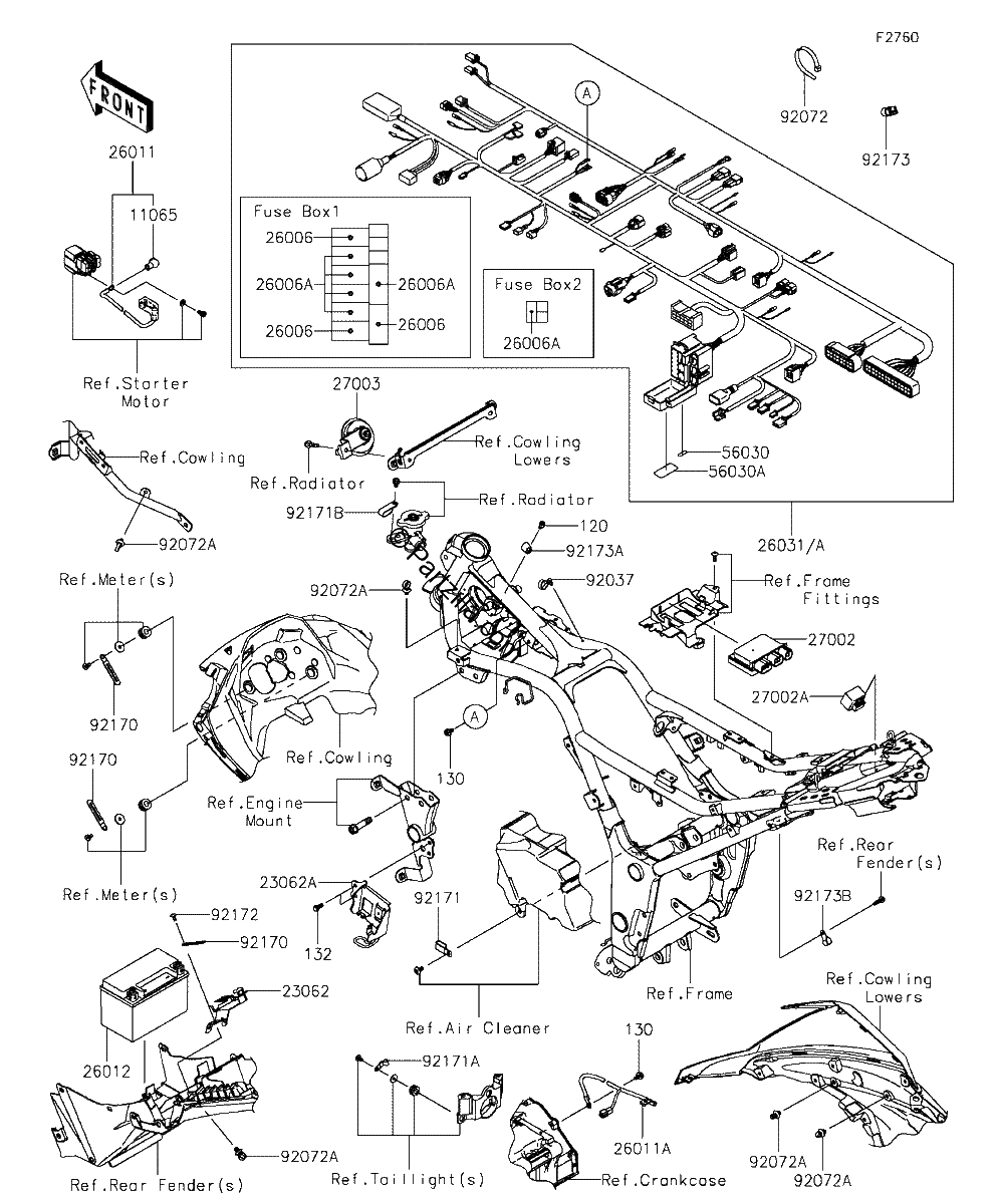 Diagrama de CHASSIS ELECTRICAL EQUIPMENT