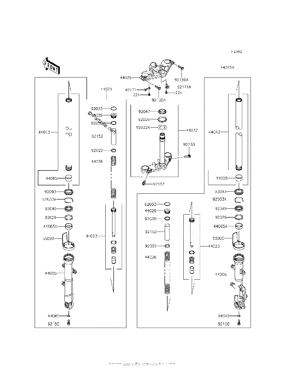 Diagrama de FRONT FORK