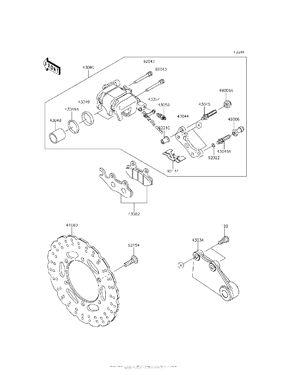 Diagrama de REAR BRAKE