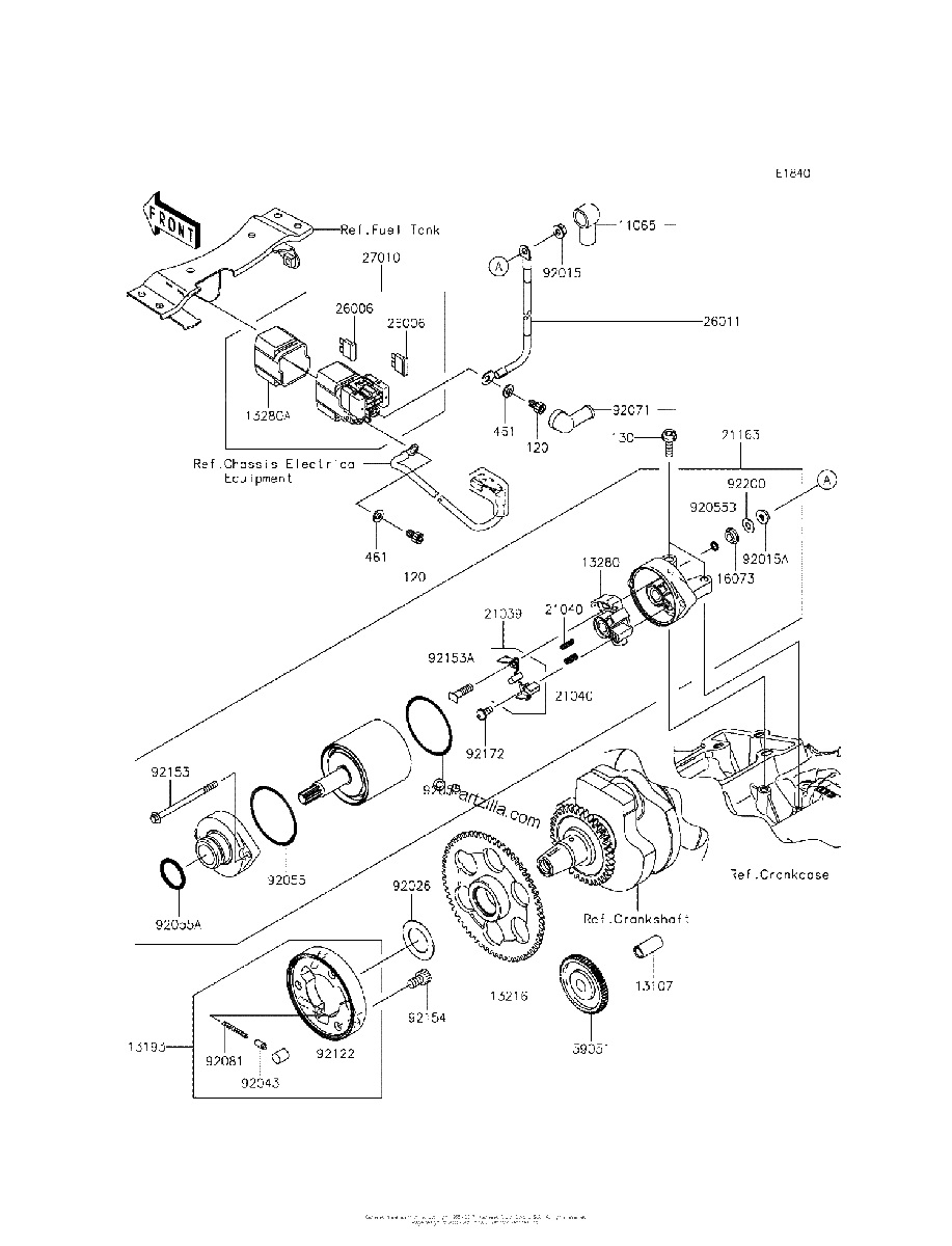 Diagrama de STARTER MOTOR