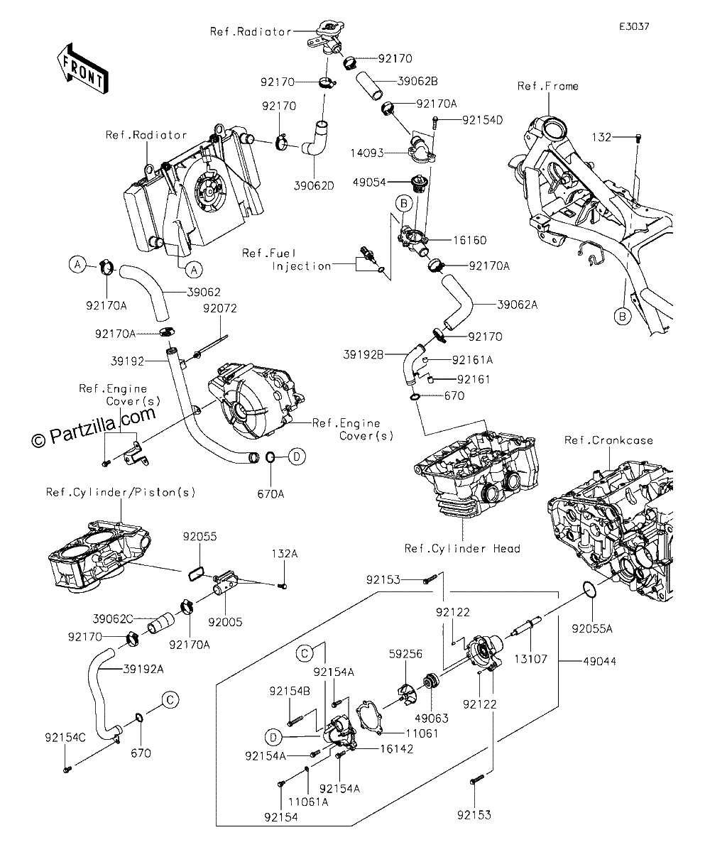 Diagrama de WATER PIPE EX300AEA39567