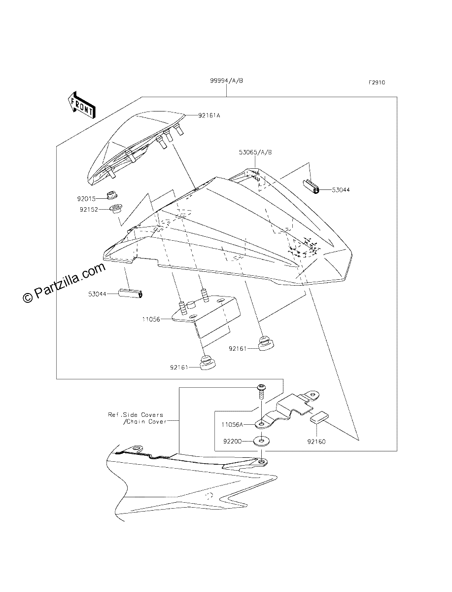 Diagrama de ACCESSORY SINGLE SEAT COVER