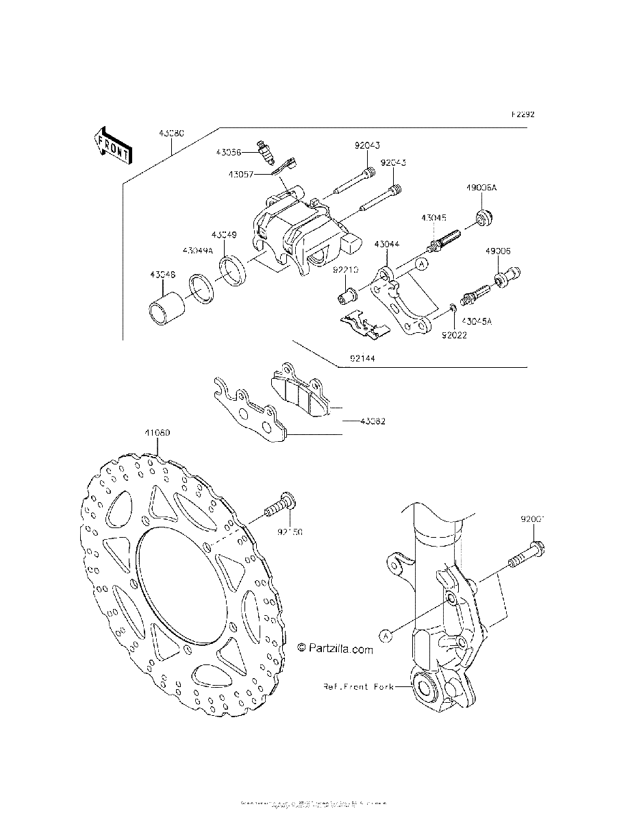 Diagrama de FRONT BRAKE