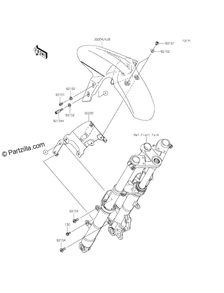 Diagrama de FRONT FENDER S