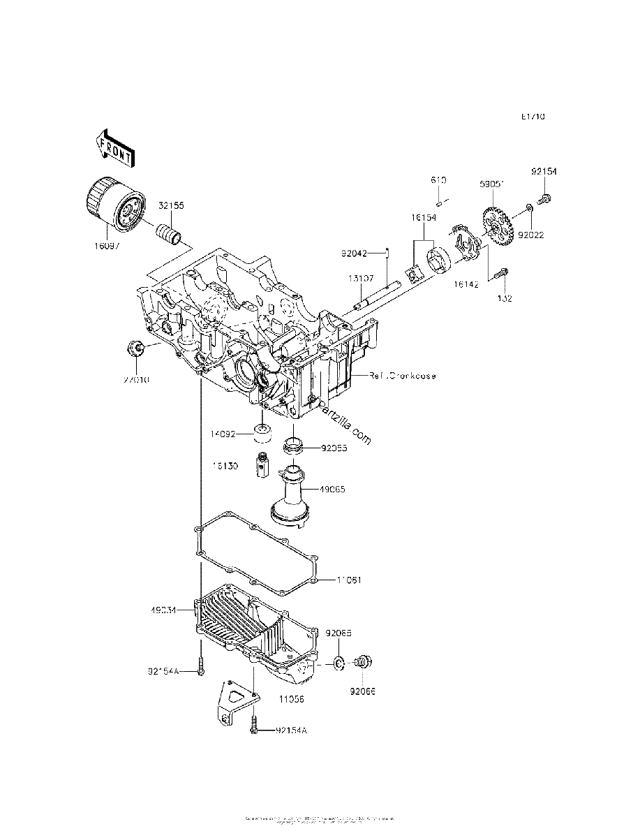 Diagrama de OIL PUMP OIL FILTER