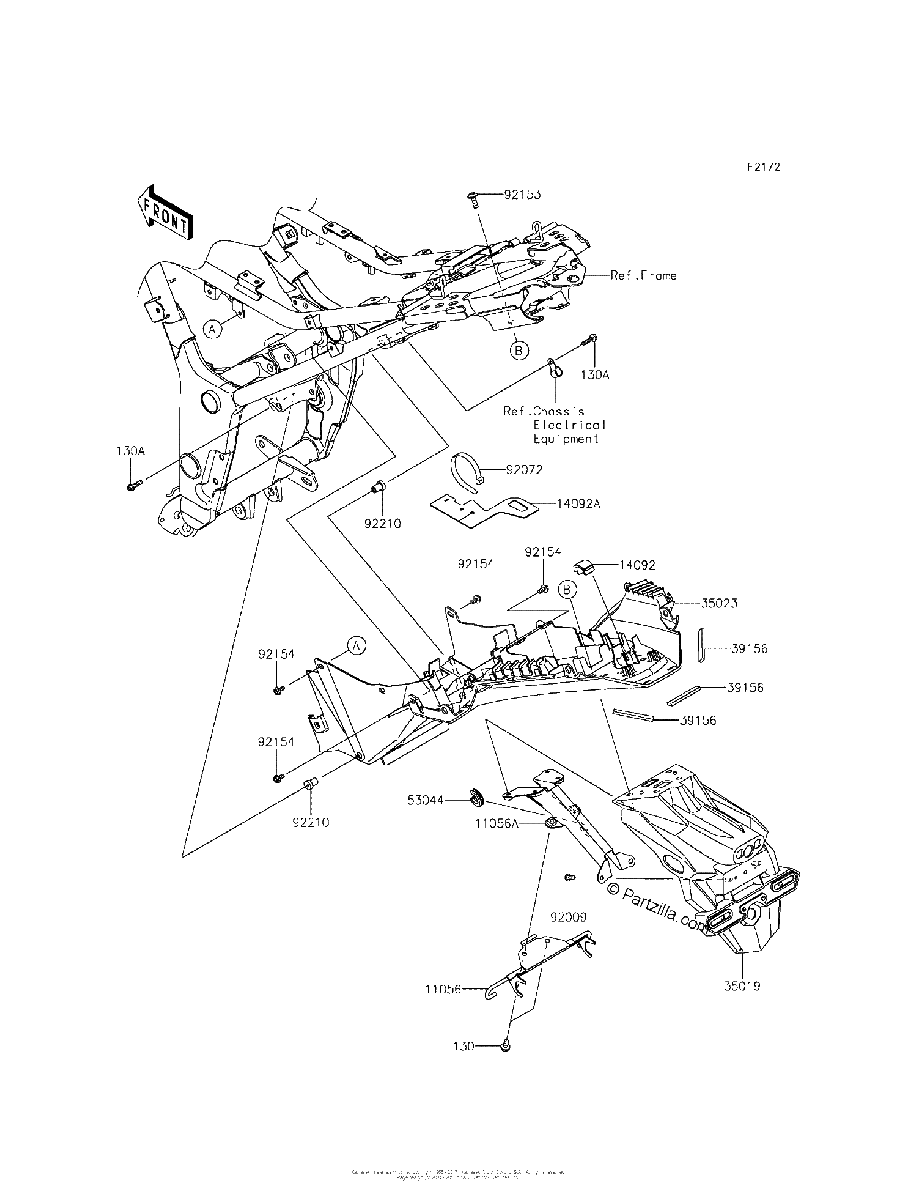 Diagrama de REAR FENDER S