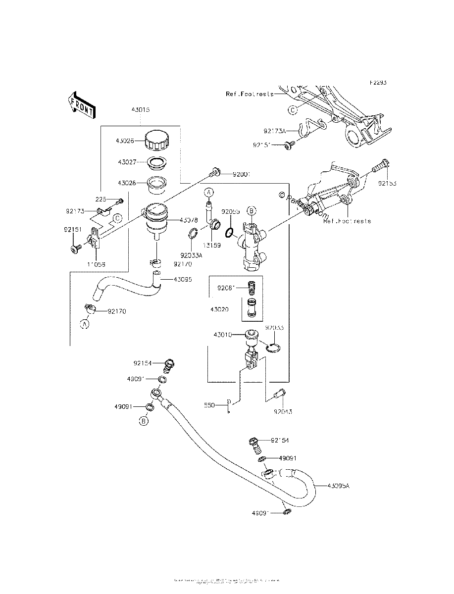 Diagrama de REAR MASTER CYLINDER