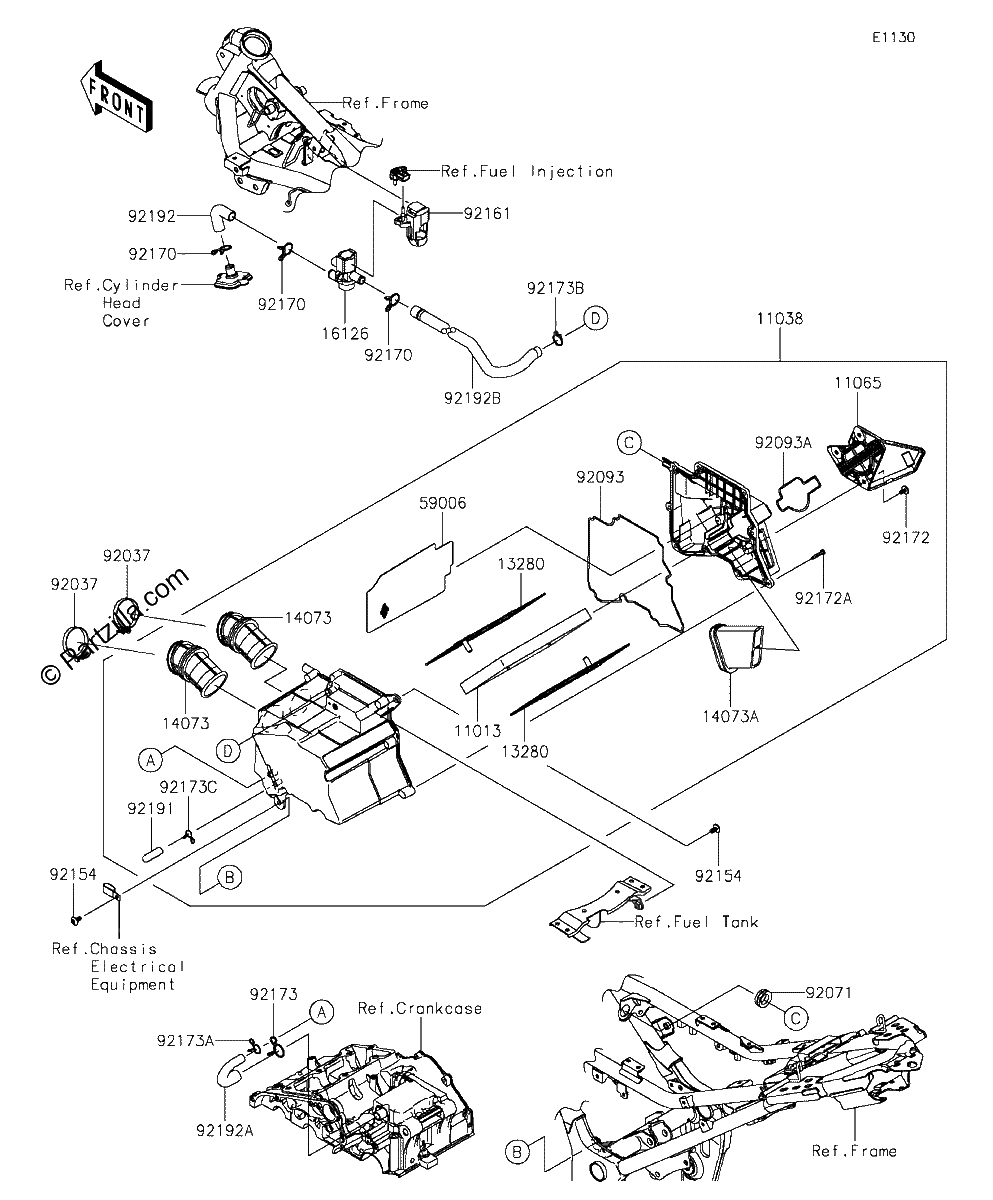 Diagrama de AIR CLEANER