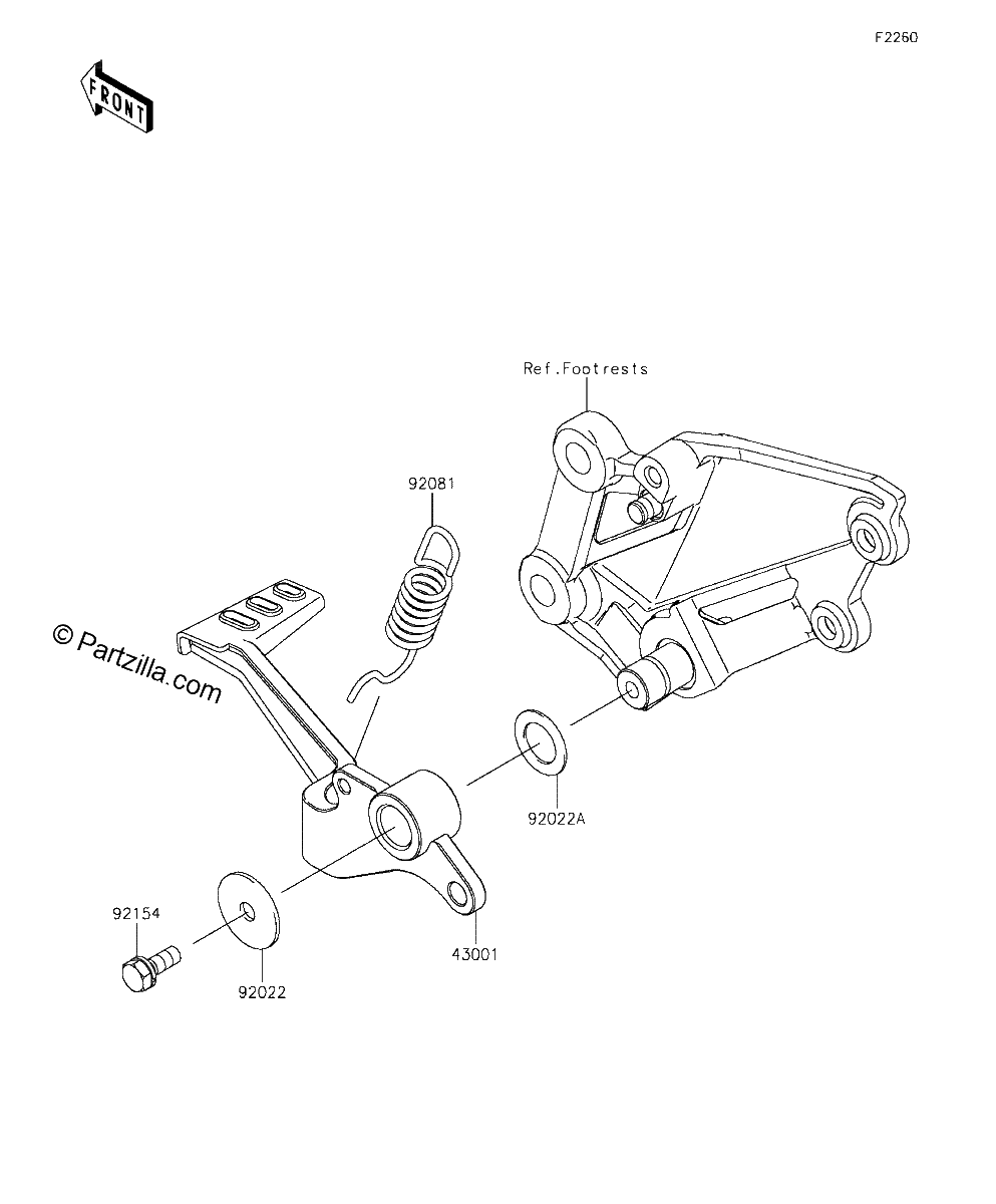 Diagrama de BRAKE PEDAL TORQUE LINK