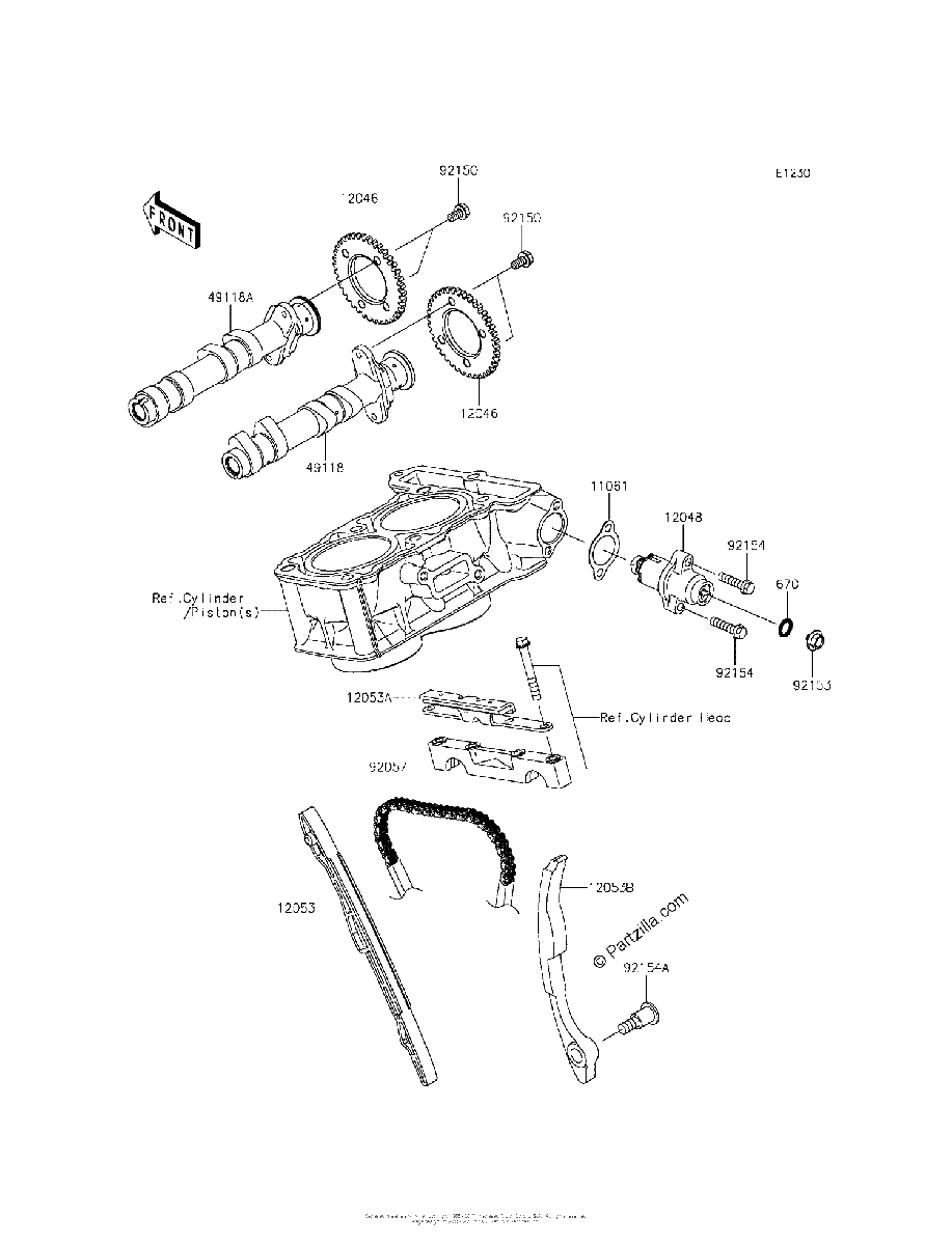 Diagrama de CAMSHAFT S TENSIONER
