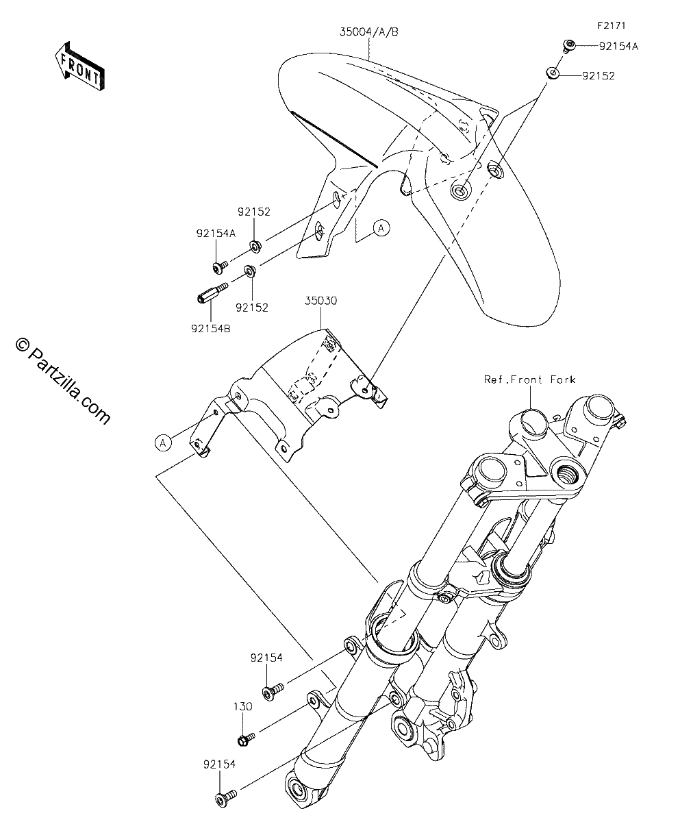 Diagrama de FRONT FENDER S