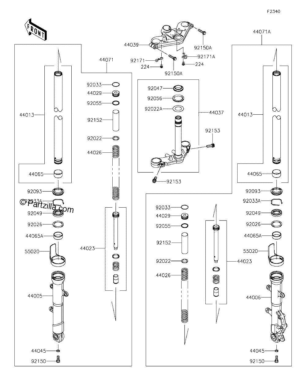 Diagrama de FRONT FORK