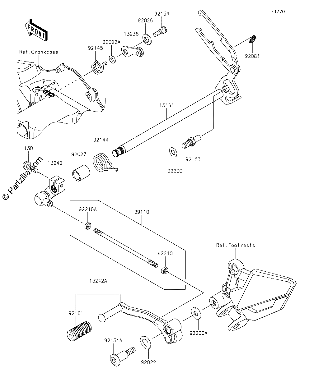 Diagrama de GEAR CHANGE MECHANISM