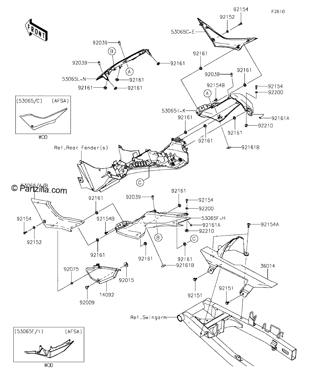 Diagrama de SIDE COVERS CHAIN COVER
