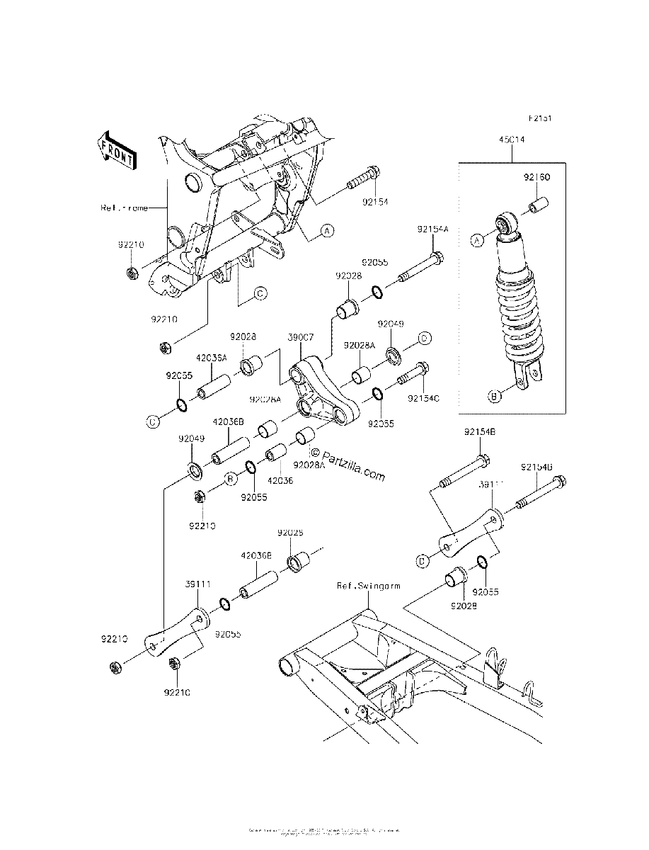 Diagrama de SUSPENSION SHOCK ABSORBER