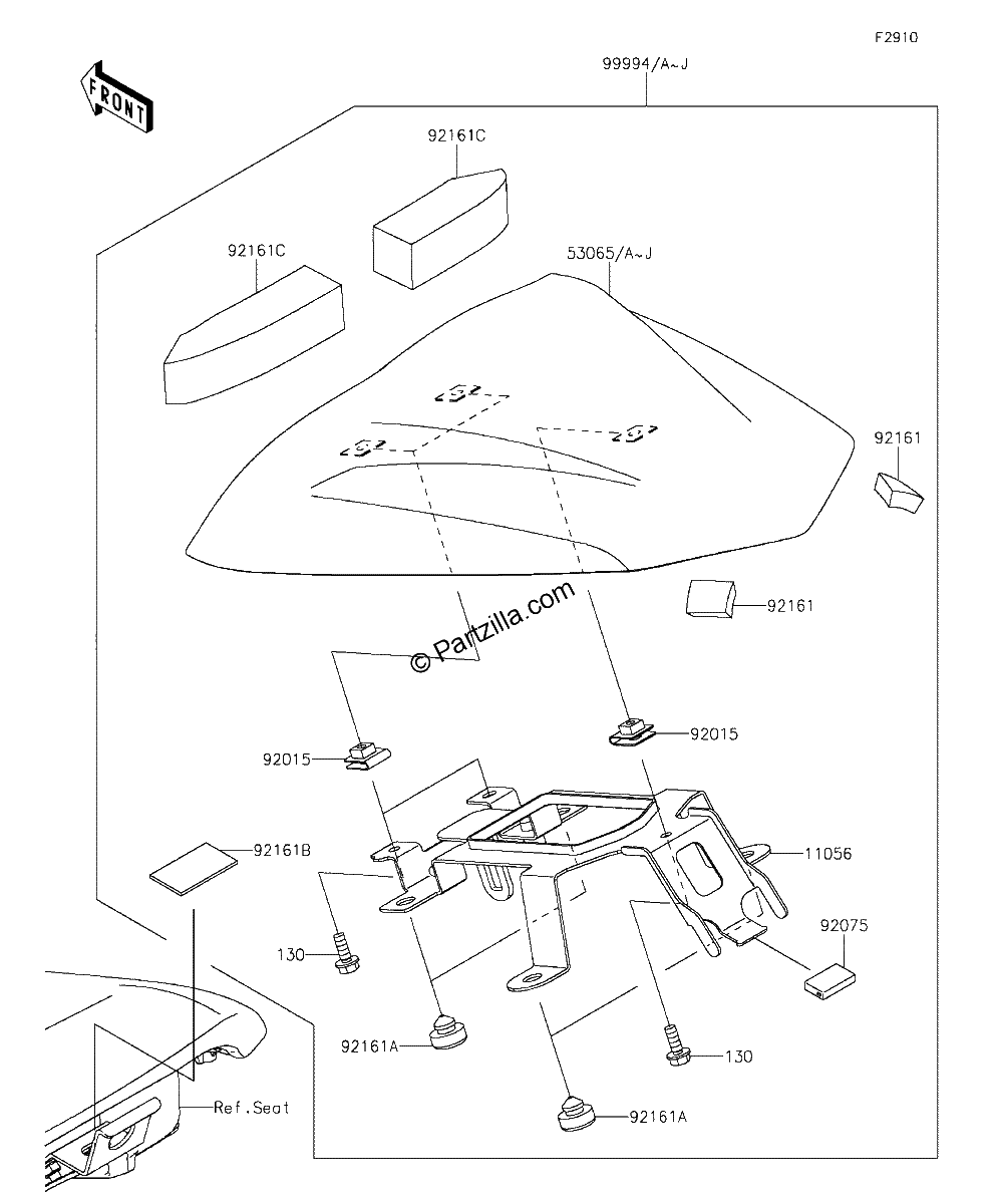 Diagrama de ACCESSORY SINGLE SEAT COVER