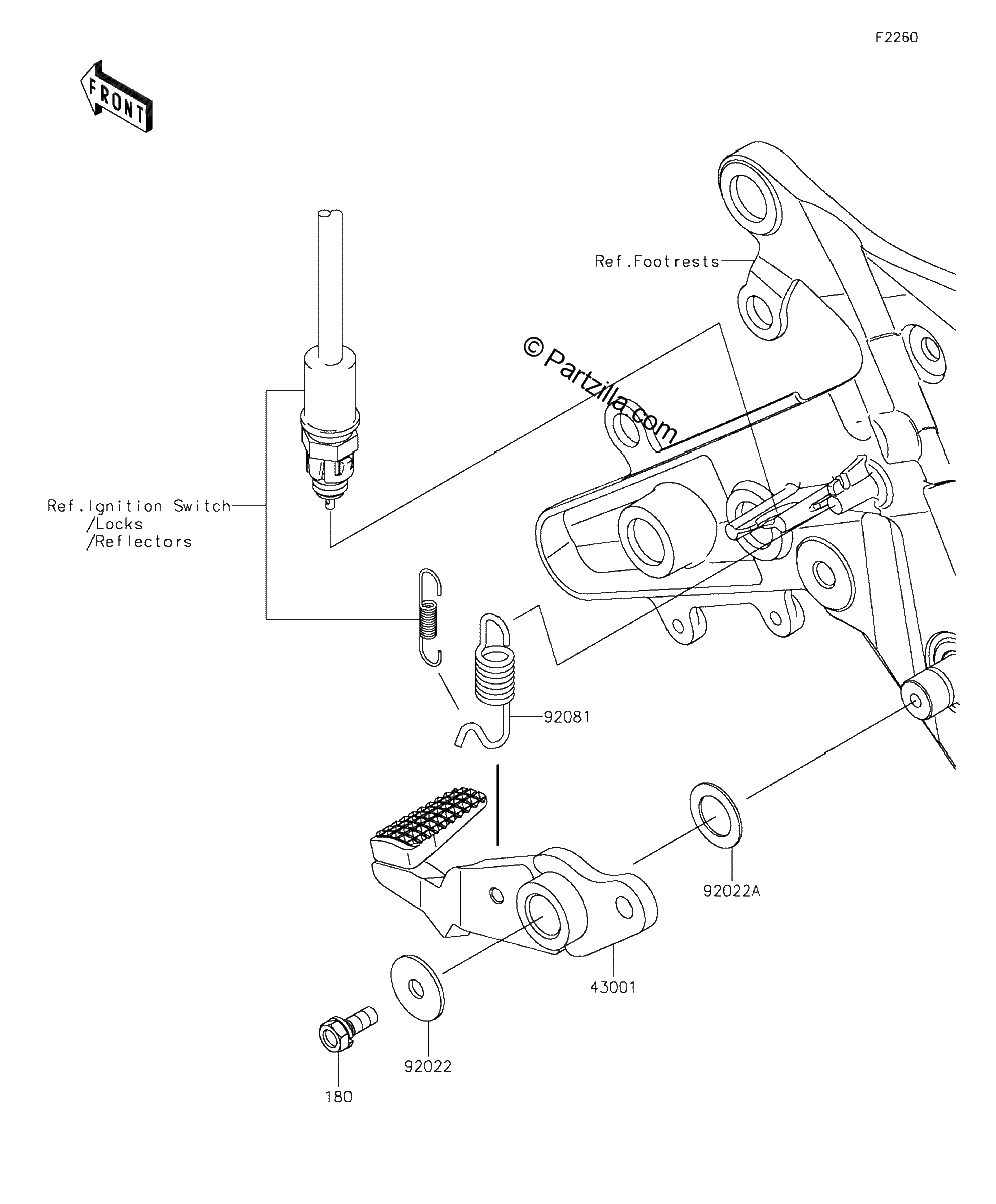 Diagrama de BRAKE PEDAL TORQUE LINK