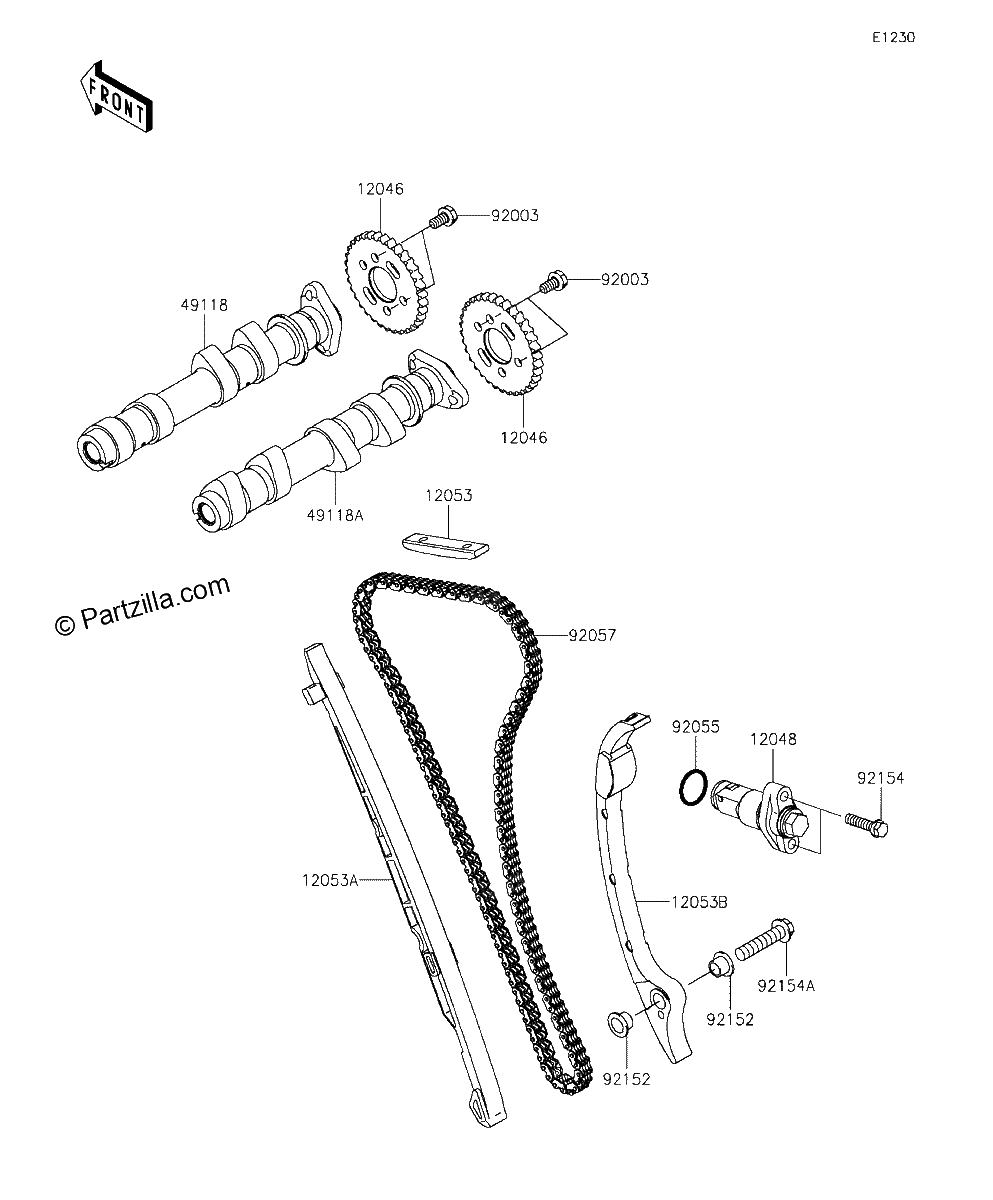 Diagrama de CAMSHAFT S TENSIONER