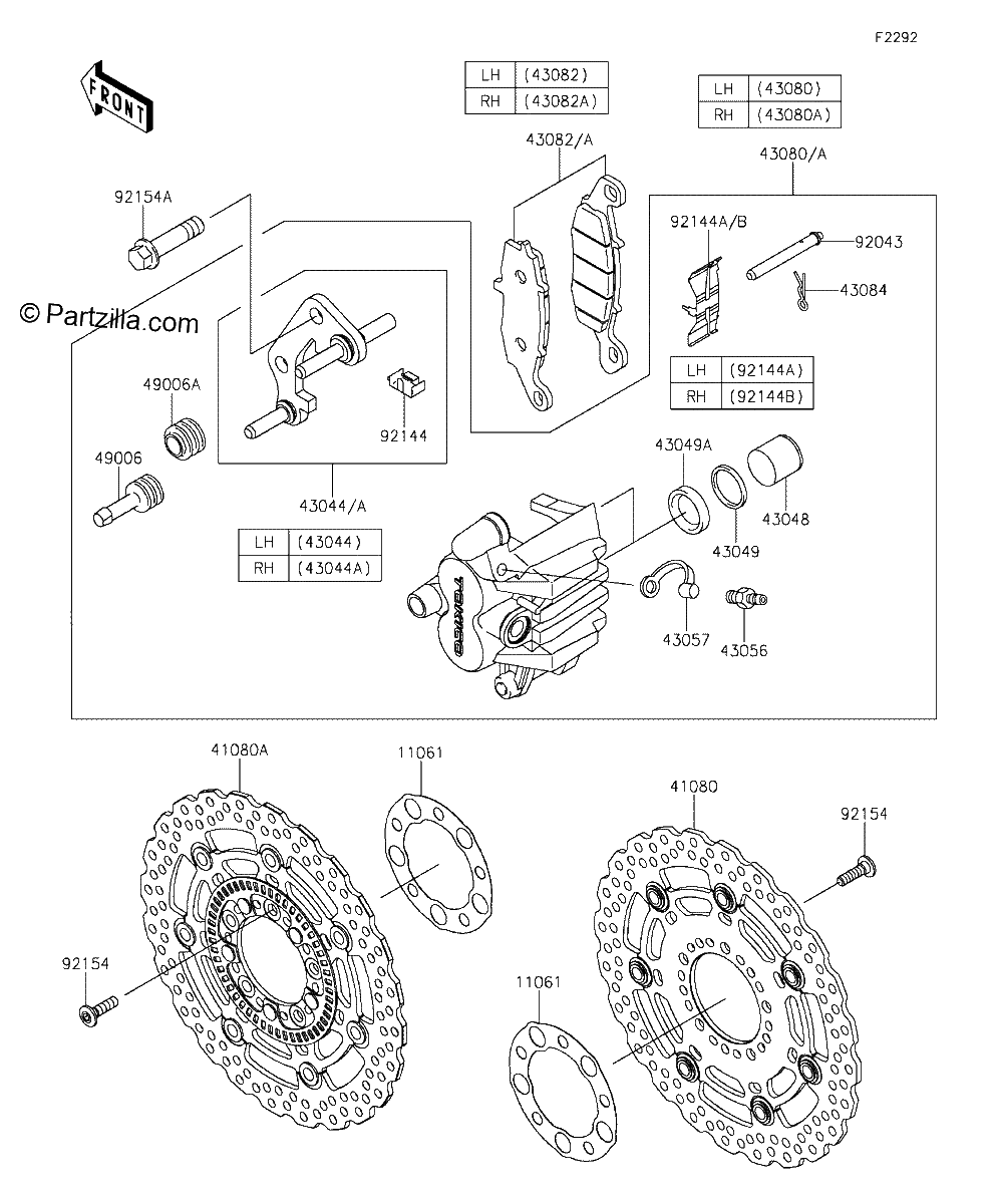 Diagrama de FRONT BRAKE