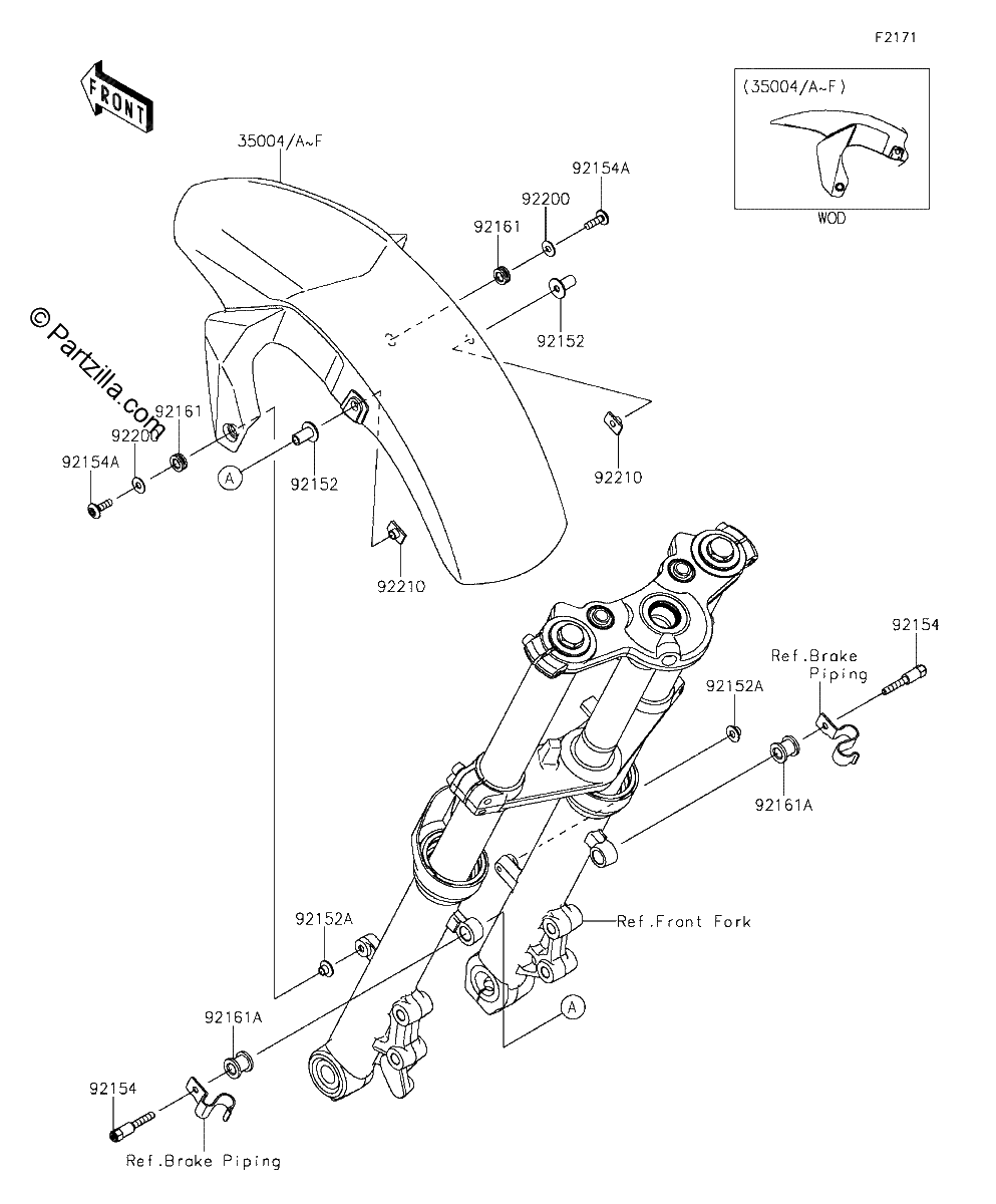 Diagrama de FRONT FENDER S
