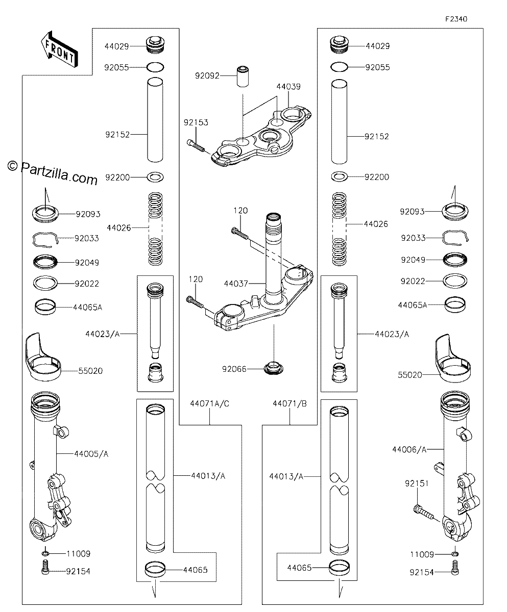 Diagrama de FRONT FORK
