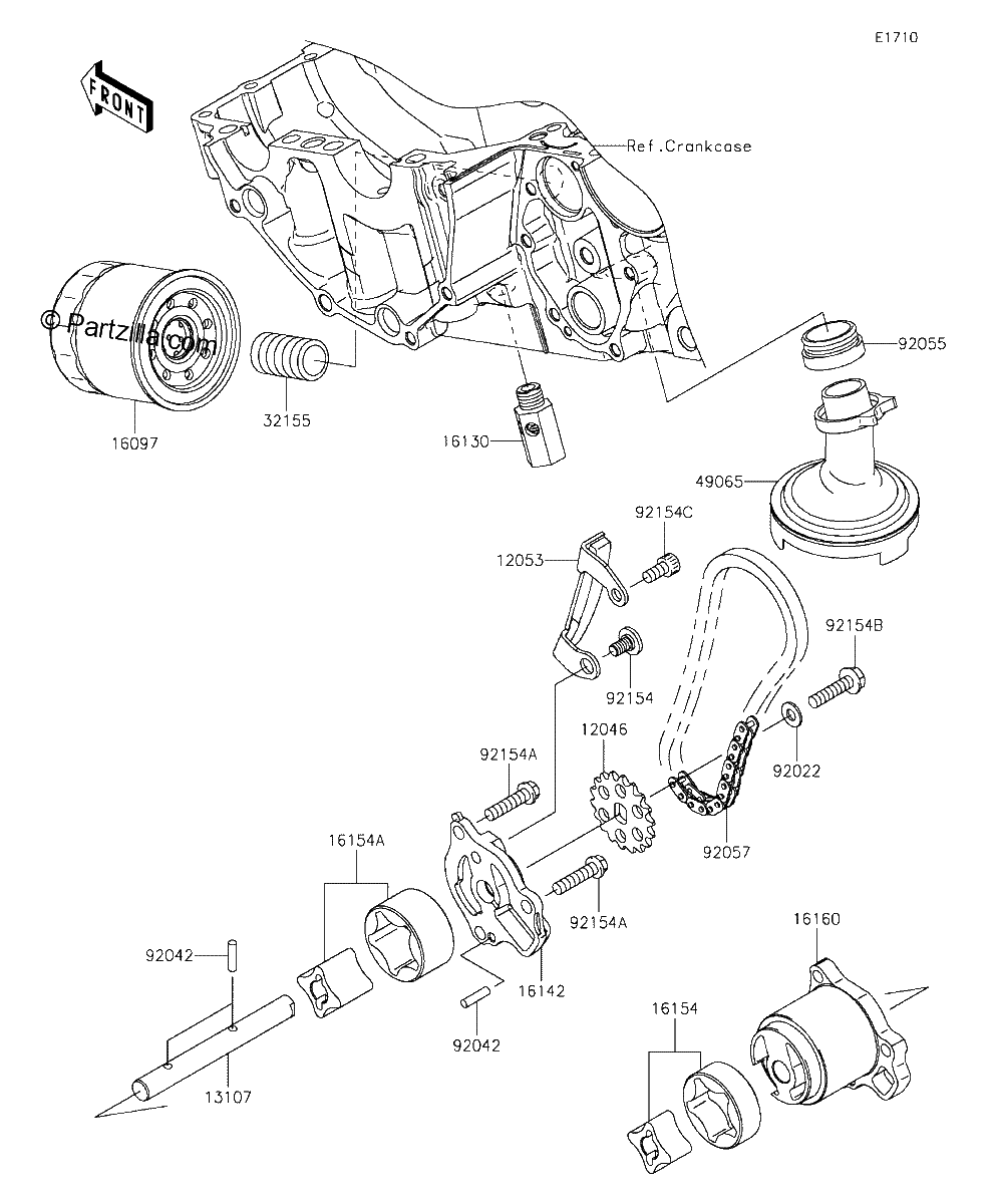 Diagrama de OIL PUMP OIL FILTER