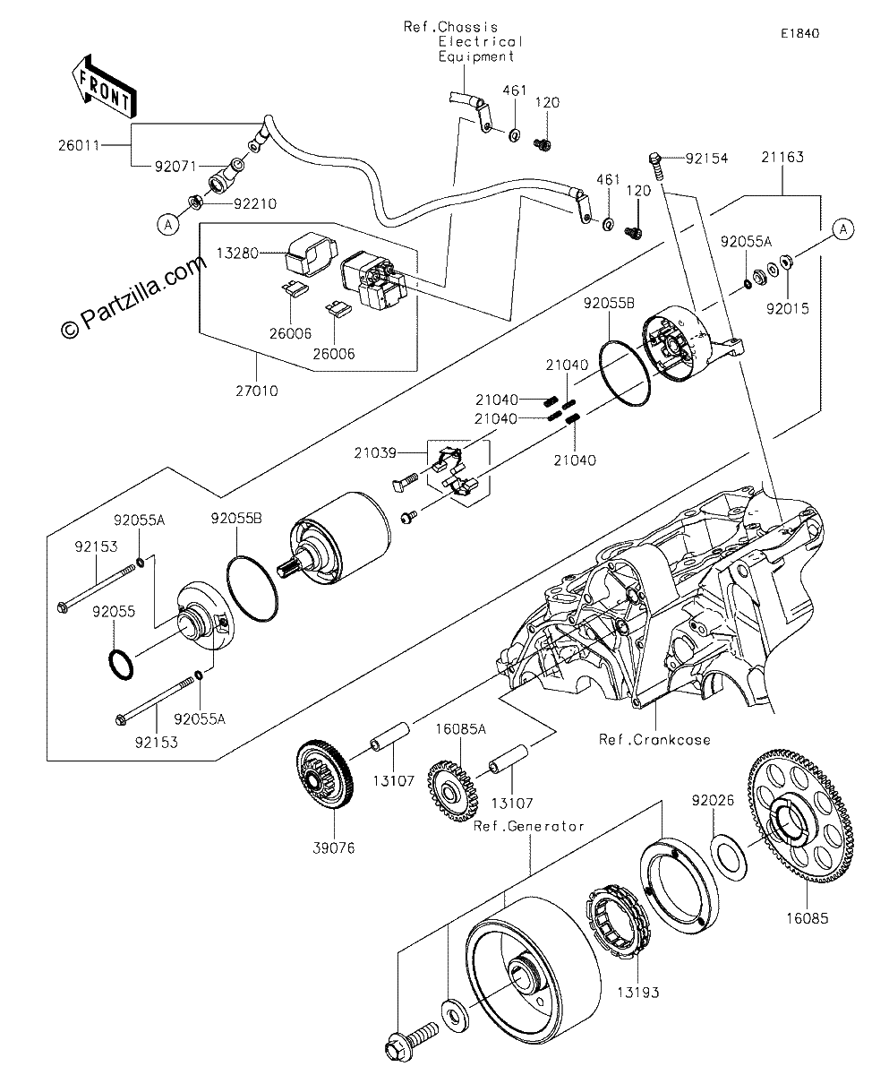 Diagrama de STARTER MOTOR