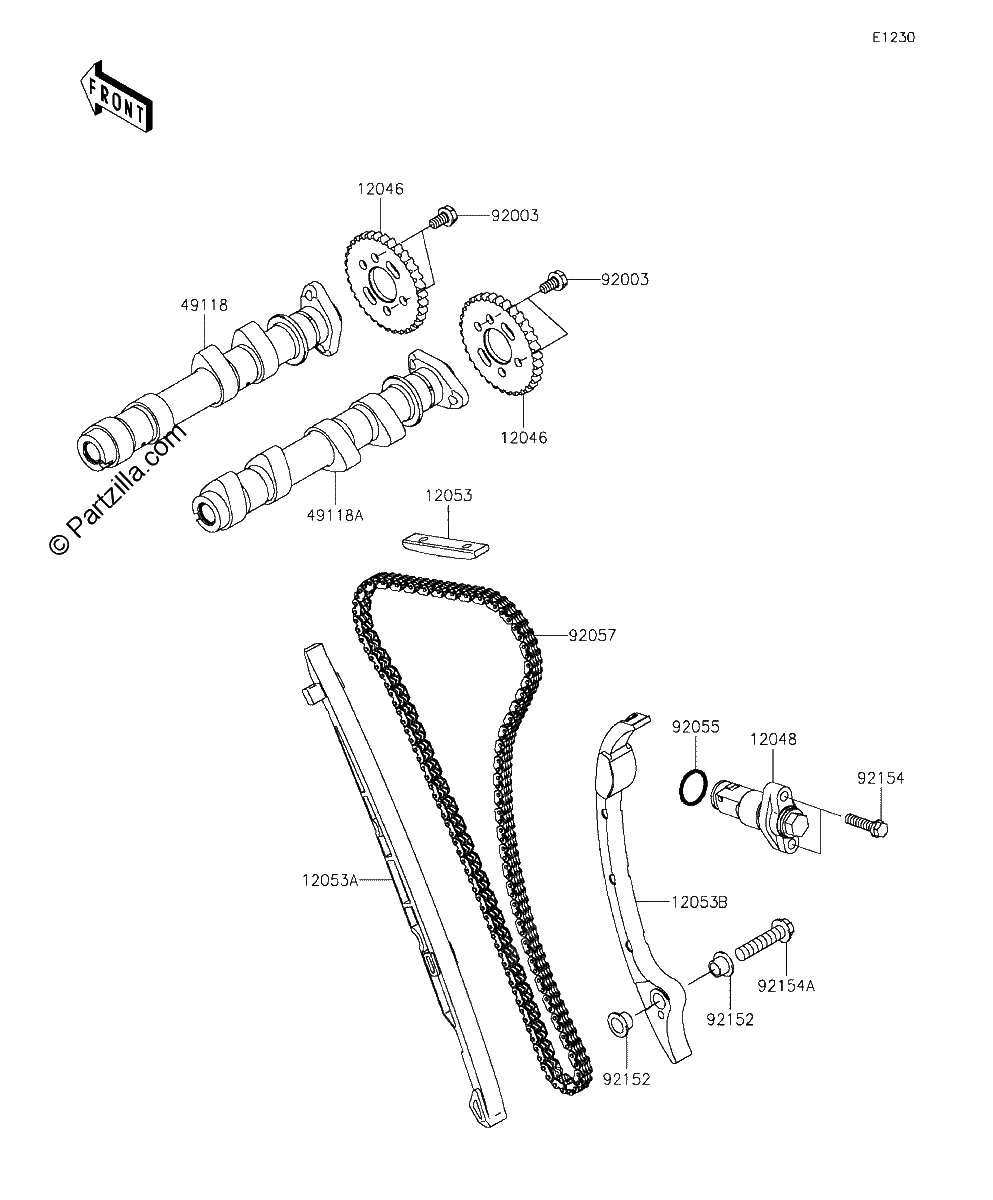 Diagrama de CAMSHAFT S TENSIONER