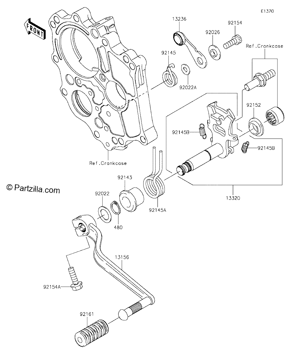 Diagrama de GEAR CHANGE MECHANISM