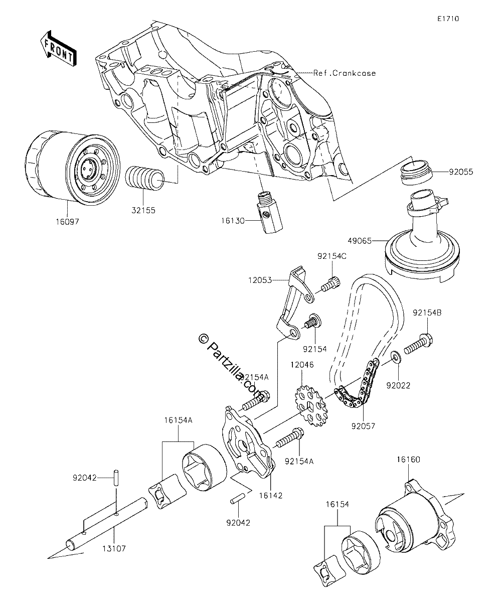 Diagrama de OIL PUMP OIL FILTER