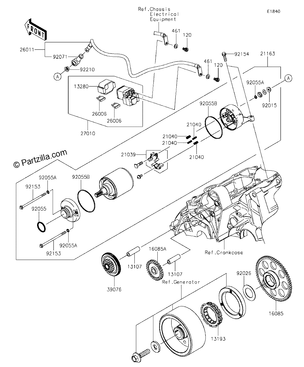Diagrama de STARTER MOTOR