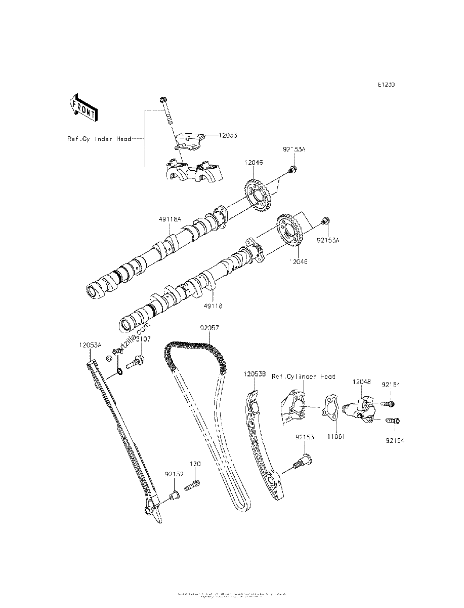 Diagrama de CAMSHAFT S TENSIONER