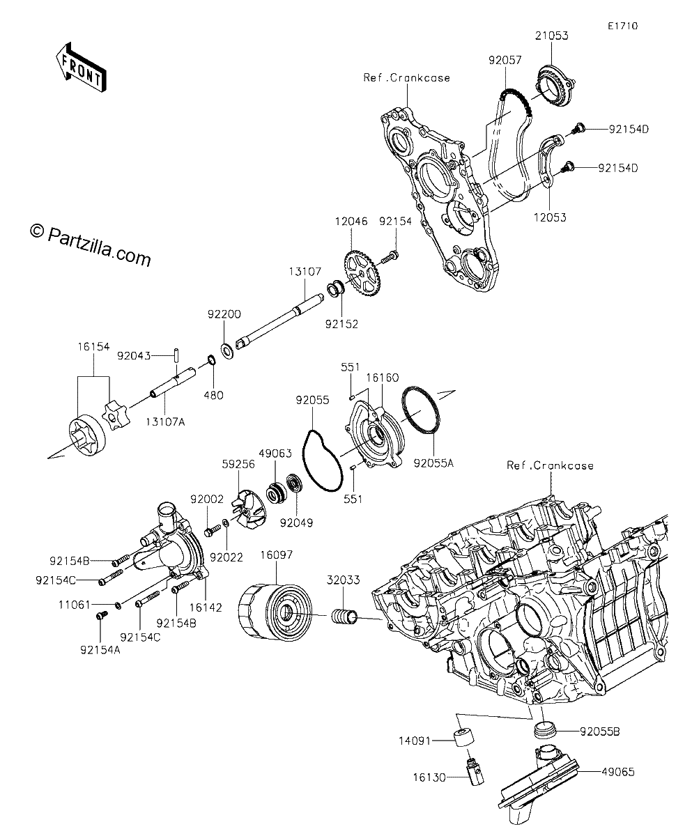 Diagrama de OIL PUMP OIL FILTER