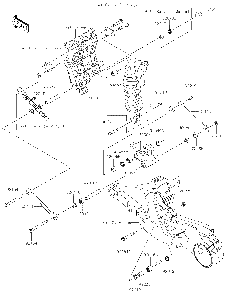 Diagrama de SUSPENSION SHOCK ABSORBER