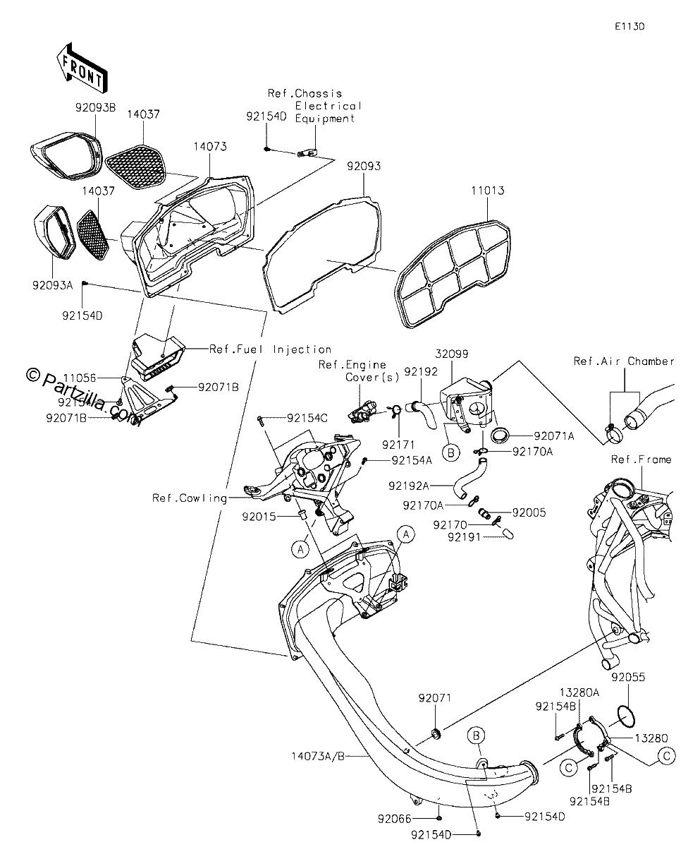 Diagrama de AIR CLEANER