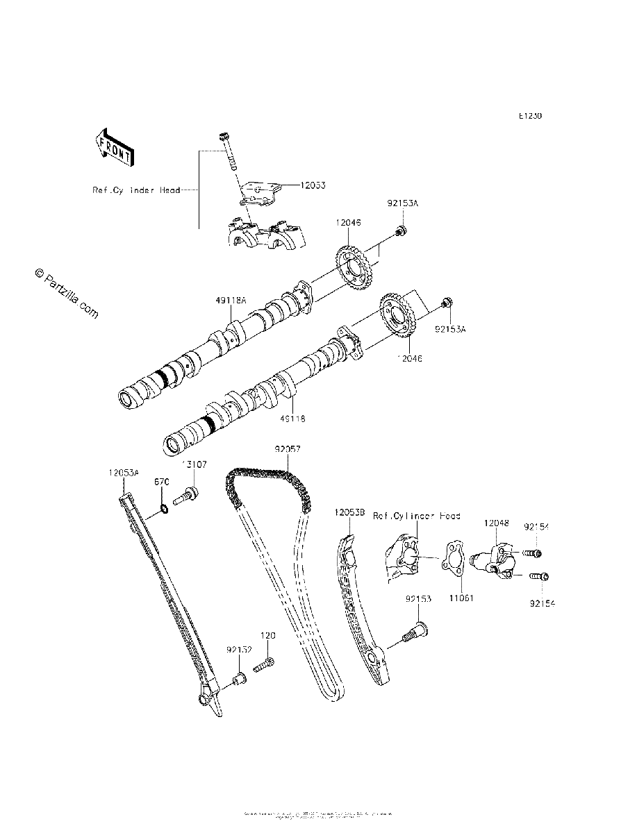 Diagrama de CAMSHAFT S TENSIONER