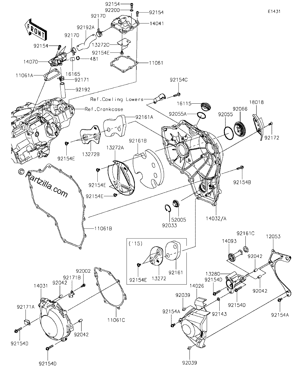 Diagrama de ENGINE COVER S