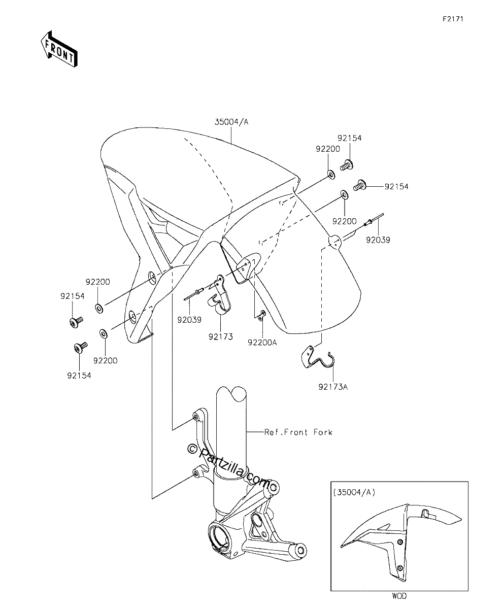 Diagrama de FRONT FENDER S