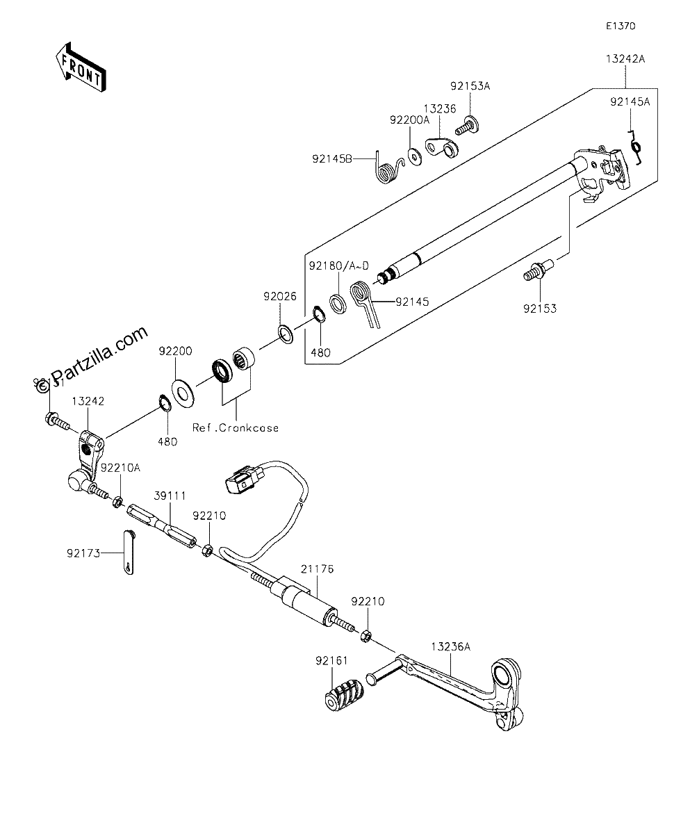 Diagrama de GEAR CHANGE MECHANISM