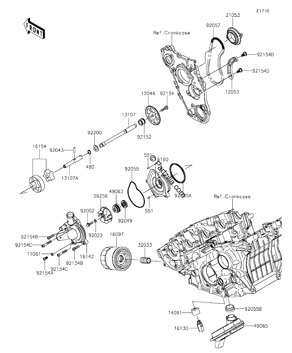 Diagrama de OIL PUMP OIL FILTER