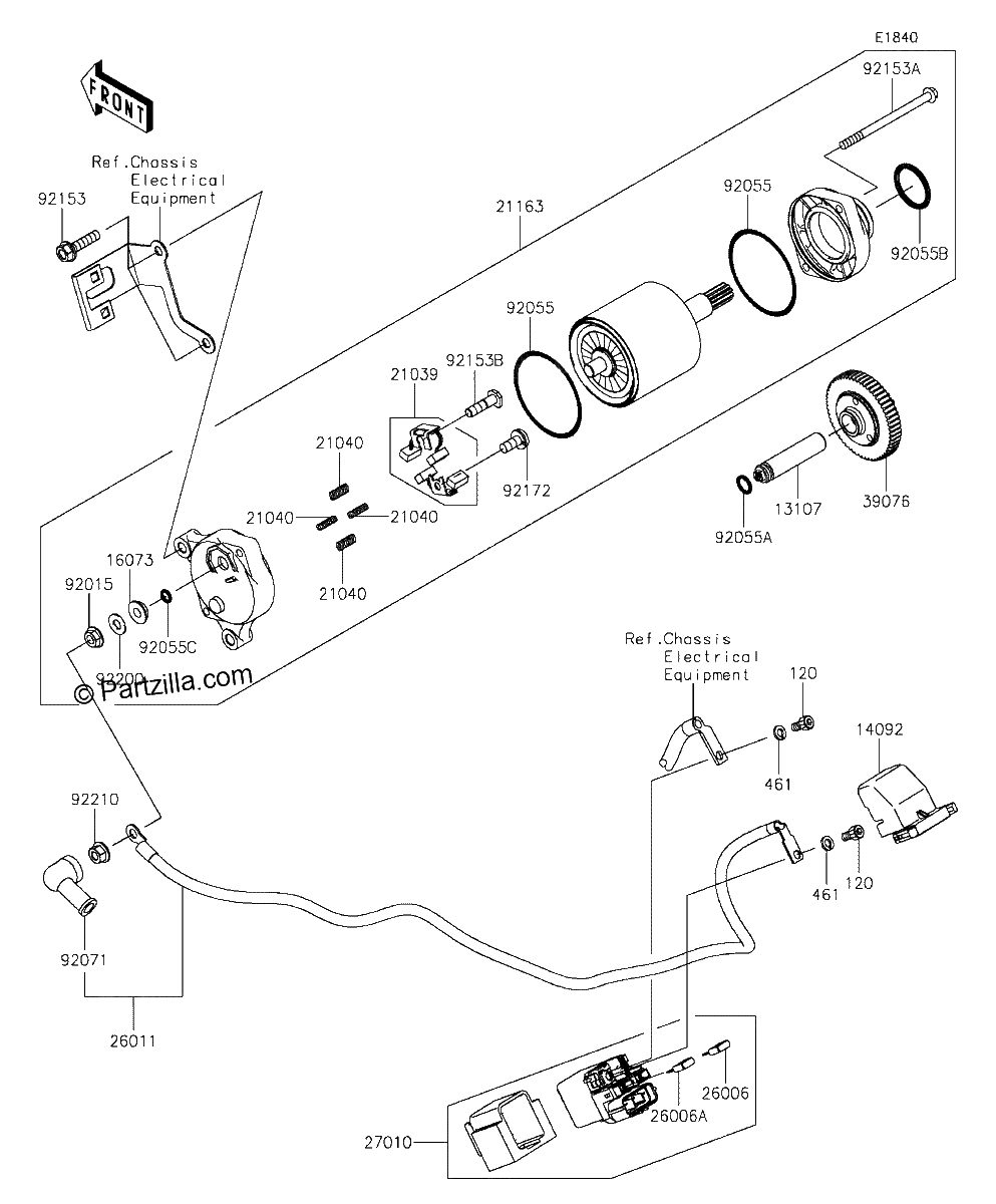 Diagrama de STARTER MOTOR