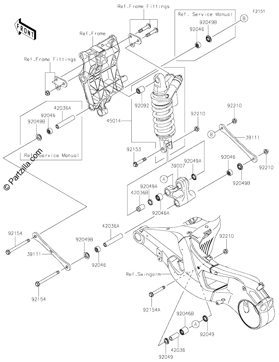 Diagrama de SUSPENSION SHOCK ABSORBER