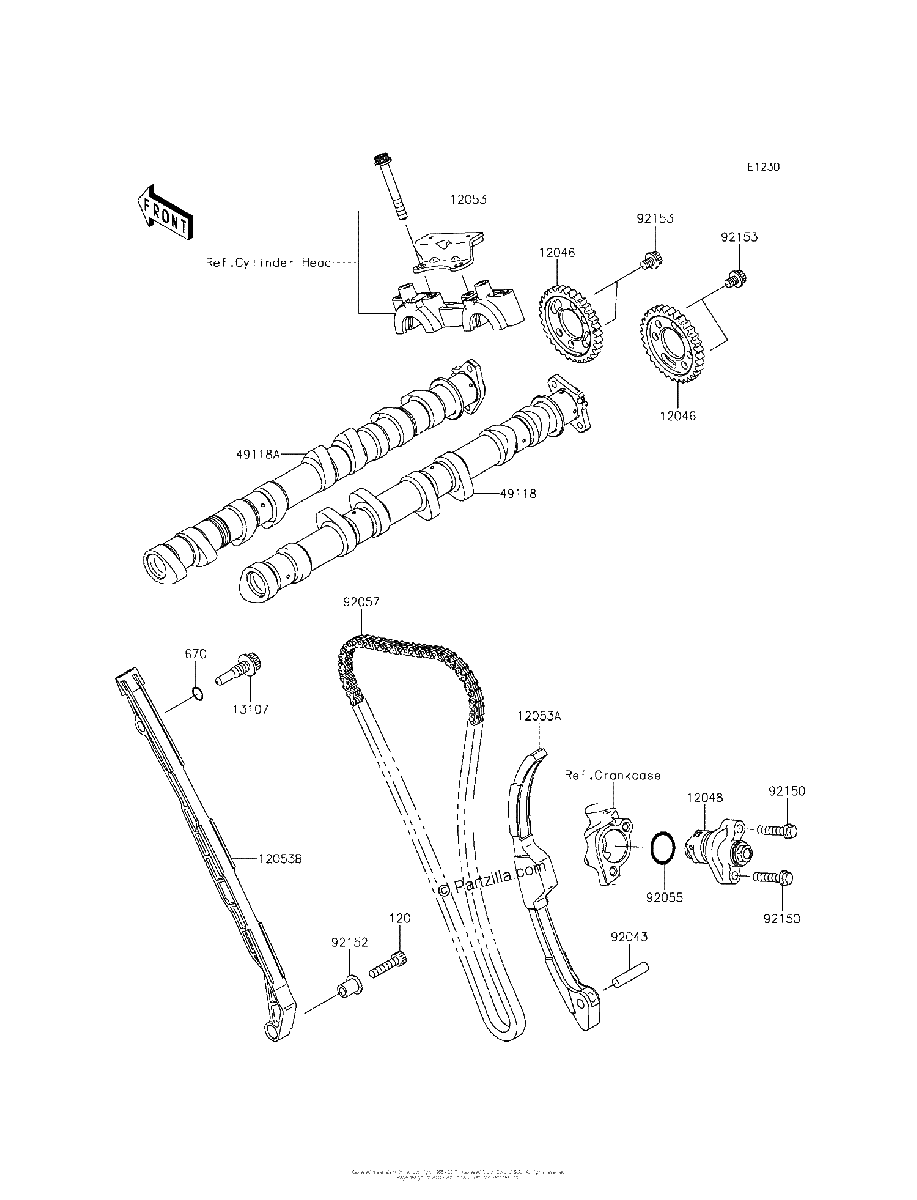 Diagrama de CAMSHAFT S TENSIONER