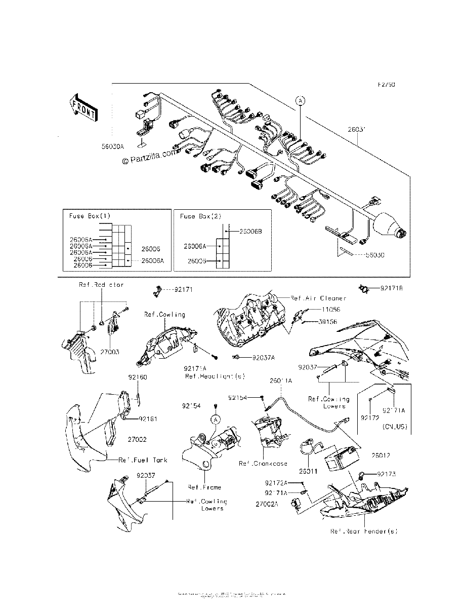Diagrama de CHASSIS ELECTRICAL EQUIPMENT