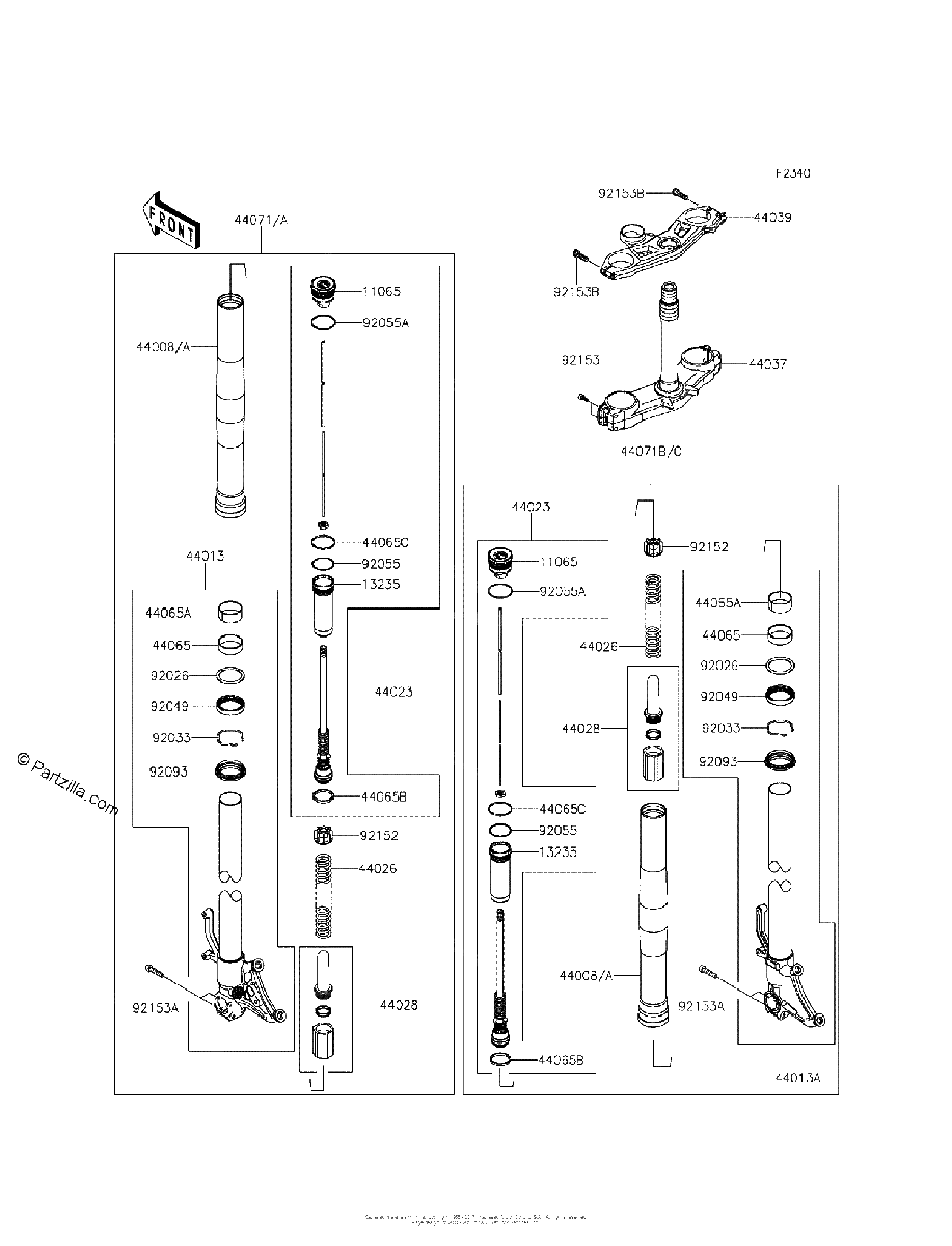 Diagrama de FRONT FORK