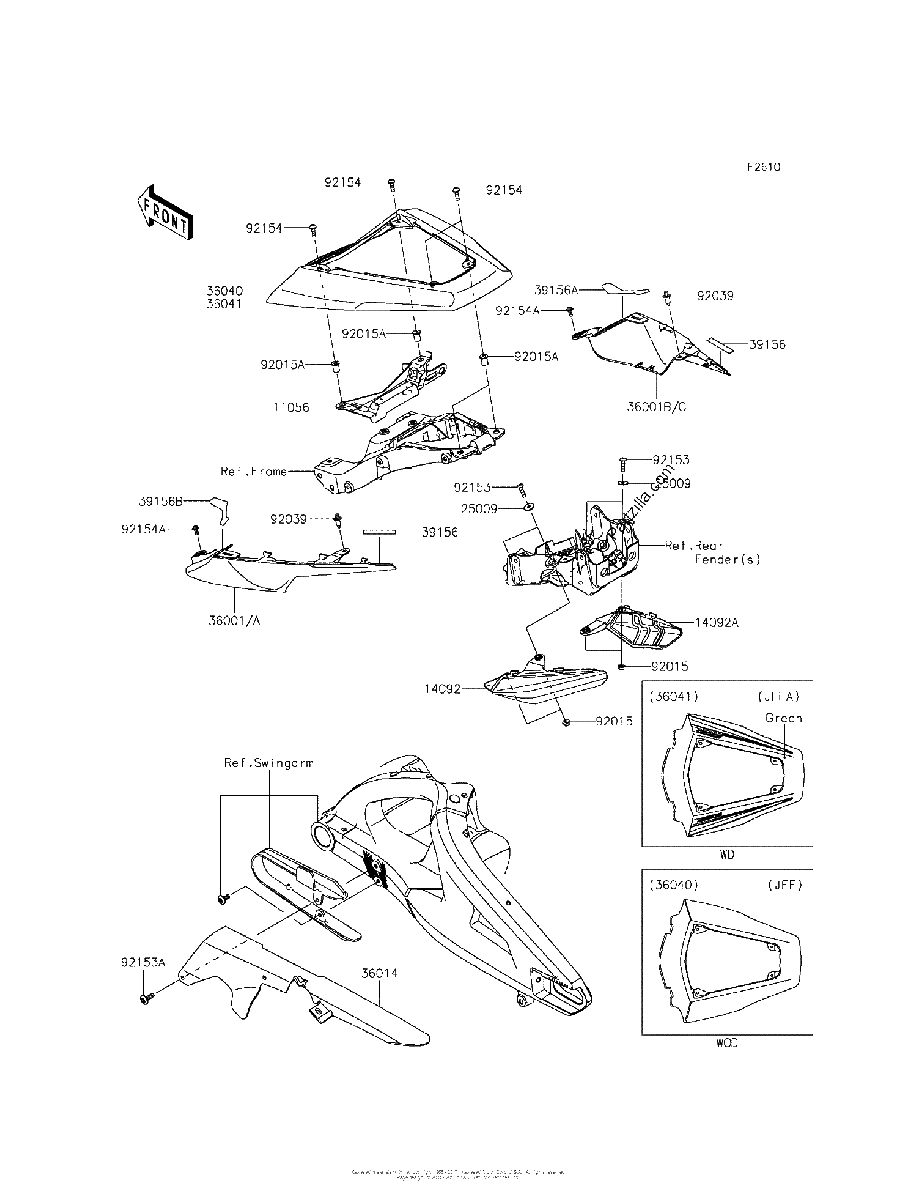Diagrama de SIDE COVERS CHAIN COVER