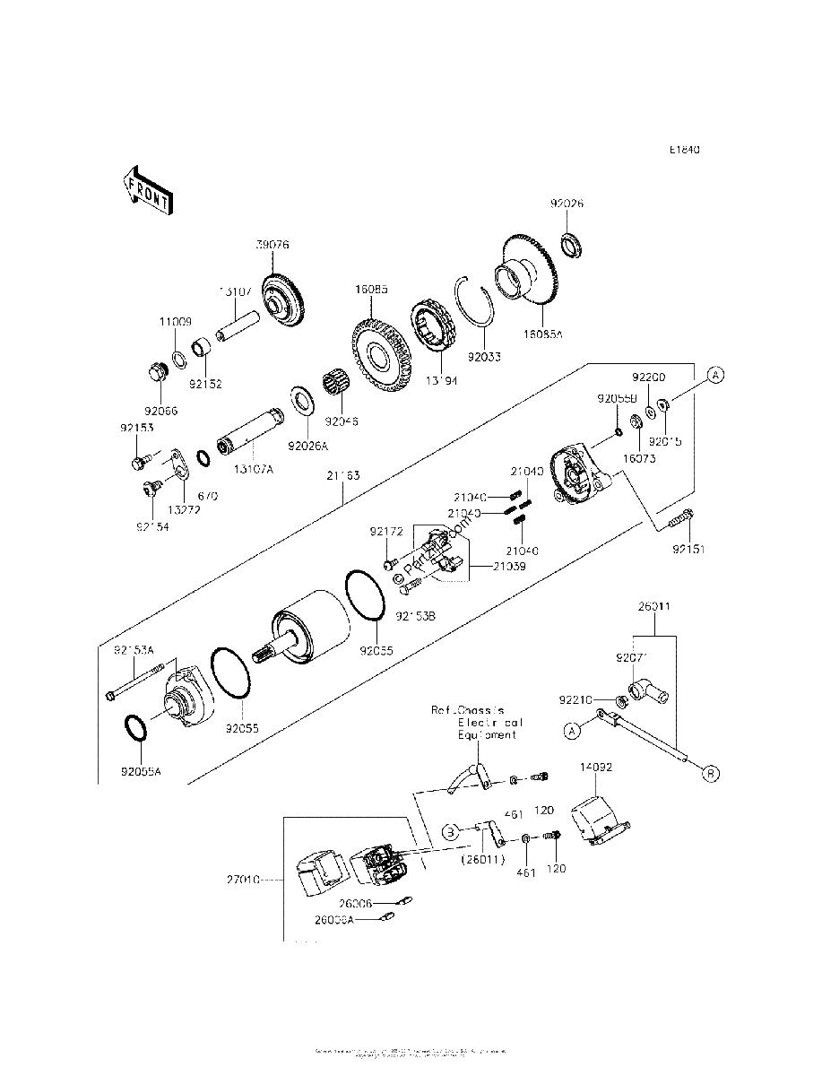 Diagrama de STARTER MOTOR
